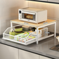 🍳 50% OFF NOW! 🗄️ 2-Tier Kitchen Microwave Stand with Slide-Out Drawer – Heavy-Duty Countertop Shelf, Space-Saving & Easy Access ✨