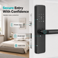 ⏳🔥LIMITED-TIME 50% OFF! ⏰Smart Fingerprint Door Lock for Indoor Wooden Doors No Drilling Needed