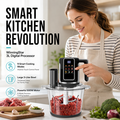 🍳 60% OFF! 🥗 Food Processor – Touch control, glass bowl & versatile ✨