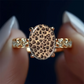 🎁2026 New Arrivals 50% OFF💥Vintage Leopard Print Oval Ring – Unique design, sparkling stones & bold style – Perfect for everyday glamour & gifts ✨