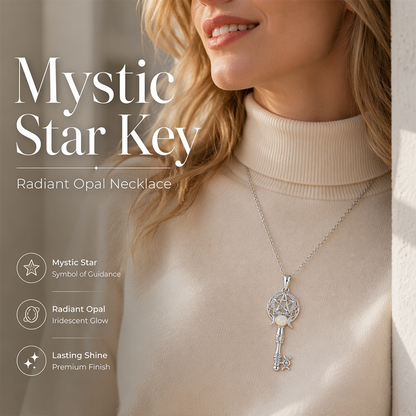 📢📢50% OFF !! ⏰Luminous Opal Key Necklace