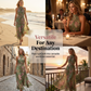 🎁New Arrivals 55% OFF💥Elegant Floral Print Halter Neck Maxi Dress