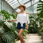 🎁New Arrivals 50% OFF💥Women Casual Off Shoulder Sweet Bow Tie Front Summer Blouse