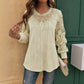 🎁New Arrivals 50% OFF💥Women's Elegant Lace Patchwork Top – Feminine Detail & Effortless Everyday Style🤍