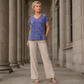 💃New Arrivals 57% OFF💞Women's T-shirt with leopard pattern, loose fit, V-neck