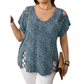 💃New Arrivals 57% OFF💞Women's T-shirt with leopard pattern, loose fit, V-neck