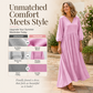 💕New Arrivals 56% OFF👗Women's V-Neck Pleated Maxi Dress