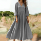 💕New Arrivals 56% OFF👗Women's V-Neck Pleated Maxi Dress