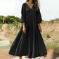💕New Arrivals 56% OFF👗Women's V-Neck Pleated Maxi Dress