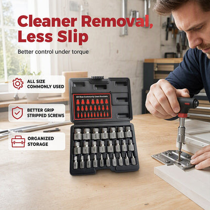 ⏳🔥LIMITED-TIME 50% OFF! ⏰Damaged Screw Extractor Set with Storage Case
