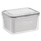 ⏳🔥LIMITED-TIME 50% OFF! ⏰3-Piece Fruit Drain Basket and Storage Container Set with Lids