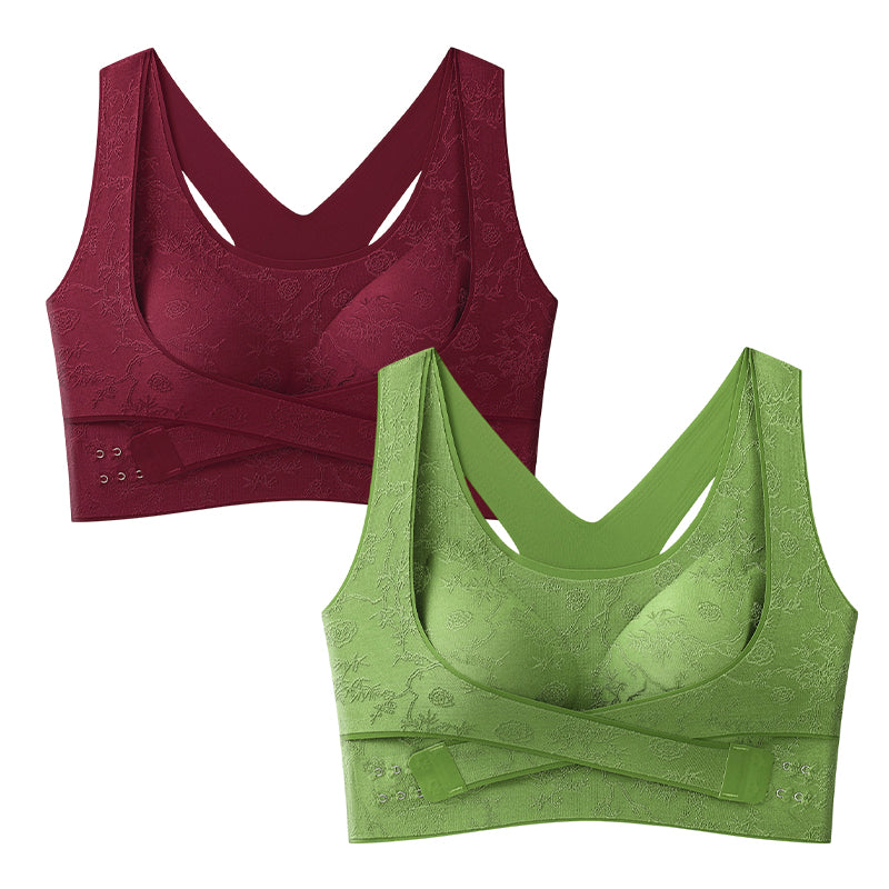 Burgundy + Green
