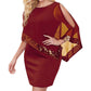 👗New Arrivals 50% OFF💥Women's Irregular Sequin Patchwork Cold Shoulder Dress✨