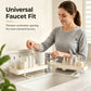 🥳2026 HOT SALE🥳💞50% OFF!✨ 💝Steel Folding Storage Rack—A storage rack that requires no drilling and can be mounted above a faucet, featuring adjustable brackets for smooth drainage and easy cleaning with a damp cloth