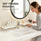 🥳2026 HOT SALE🥳💞50% OFF!✨ 💝Steel Folding Storage Rack—A storage rack that requires no drilling and can be mounted above a faucet, featuring adjustable brackets for smooth drainage and easy cleaning with a damp cloth