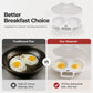 🍳Hot Sale 🔥 Dual Cavity Microwave Egg Poacher, Oil‑Free Quick Breakfast Egg Cooker, Food‑Safe Double‑Slot Egg Steamer for Fast Home Morning Meal Prep
