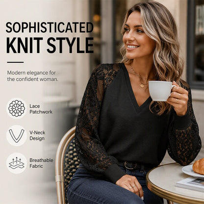 🎁New Arrivals 60% OFF💥Women's Elegant V-Neck Knit Sweater