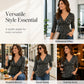 🎁New Arrivals 60% OFF💥Women's Plus Size Leopard Print V-Neck Top