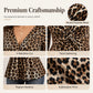 🎁New Arrivals 60% OFF💥Women's Plus Size Leopard Print V-Neck Top
