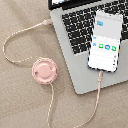 🔌 Hot Sale- That tangled mess of cables in your bag? Gone. Retractable cable organizer — pull, lock, and wrap. 😌