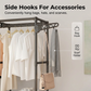 ⏳🔥LIMITED-TIME 55% OFF! ⏰Heavy-Duty Freestanding Clothes Rack with Shelves