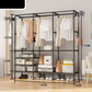 ⏳🔥LIMITED-TIME 55% OFF! ⏰Heavy-Duty Freestanding Clothes Rack with Shelves