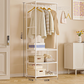 ⏳🔥LIMITED-TIME 55% OFF! ⏰Heavy-Duty Freestanding Clothes Rack with Shelves