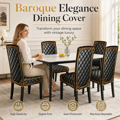 🪑 LIMITED‑TIME 50% OFF! 👑 24,198 Sold – Washable Stretch Chair Cover – Baroque Gilded Print & Infinite Stretch Fit 🌟
