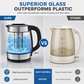 📢📢50% OFF !! ⏰2L Large Capacity Glass Electric Kettle with Automatic Shut Off and Overheat Protection