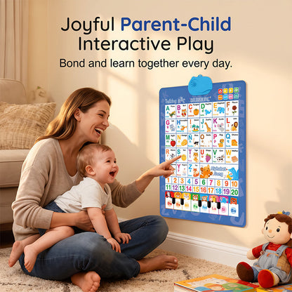 👶55% OFF !! 🎹Talking Alphabet Wall Chart – Bilingual, audio & mini piano ✨
