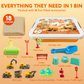 🥳 2026 Best Seller 🚗 Over 50,000 Sold! 🎁Kids Sensory Bin Sand Table Toy Set – Hands-On Play, Fine Motor Skills & Screen-Free Fun