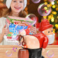 🎄LIMITED-TIME 50% OFF! ⏰ Christmas Santa Bubble Maker – One-Click Automatic Bubble Blowing, Joyful Music & Flashing Night Lights – Cute Holiday Toy for Kids & Family Fun 🎄