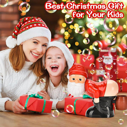 🎄LIMITED-TIME 50% OFF! ⏰ Christmas Santa Bubble Maker – One-Click Automatic Bubble Blowing, Joyful Music & Flashing Night Lights – Cute Holiday Toy for Kids & Family Fun 🎄