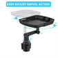 🚗 LIMITED-TIME 50% OFF! ⏰Car Cup Holder Tray: 360° Swivel, Extendable Surface, Phone Slot, Tool-Free Install