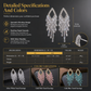 💎BUY 1 GET 1 FREE🎀 Rhombus Zirconia Drop Earrings – S925 posts & crystal fringe ✨