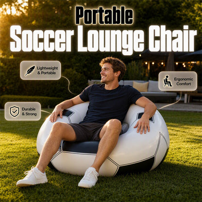⏳🔥LIMITED-TIME 50% OFF! ⏰Inflatable PVC Soccer-Shaped Sofa