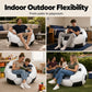 ⏳🔥LIMITED-TIME 50% OFF! ⏰Inflatable PVC Soccer-Shaped Sofa