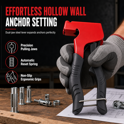 ⏳🔥LIMITED-TIME 50% OFF! ⏰Manual Rivet Nut Gun and Petal Nut Tightening Tool for M3-M8 Hollow Wall Anchors