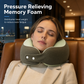 ⏳🔥LIMITED-TIME 58% OFF! ⏰Memory Foam U-Shaped Travel Neck Pillow with Ice Silk Cover and Magnetic Buckle for Portable Neck Support