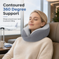 ⏳🔥LIMITED-TIME 58% OFF! ⏰Memory Foam U-Shaped Travel Neck Pillow with Ice Silk Cover and Magnetic Buckle for Portable Neck Support