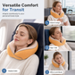 ⏳🔥LIMITED-TIME 58% OFF! ⏰Memory Foam U-Shaped Travel Neck Pillow with Ice Silk Cover and Magnetic Buckle for Portable Neck Support