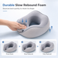 ⏳🔥LIMITED-TIME 58% OFF! ⏰Memory Foam U-Shaped Travel Neck Pillow with Ice Silk Cover and Magnetic Buckle for Portable Neck Support