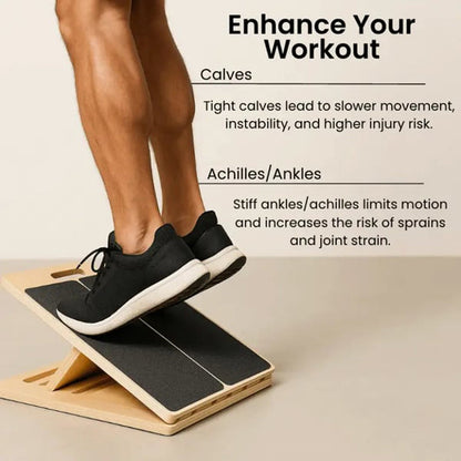 🎁New Arrivals 50% OFF💥Adjustable Wooden Slant Board for Calf Stretching