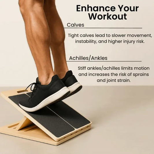 🎁New Arrivals 50% OFF💥Adjustable Wooden Slant Board for Calf Stretching