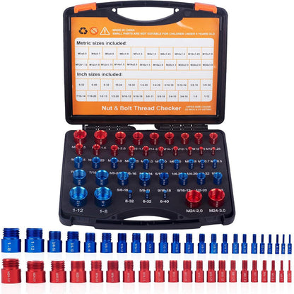 🔩LIMITED-TIME 50% OFF! 🔥Nut & Bolt Thread Checker Kit for Inspection of Fixed Bolts or Threaded Holes