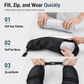 🎁New Arrivals 50% OFF💥Fillable Travel Neck Pillow Clothes Storage Bag Portable Stuffable Airplane Travel Pillow 18x78cm
