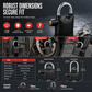📢📢50% OFF !!!⏰70mm Aluminum Alloy Anti Theft Alarm Padlock Security Gate Lock for Warehouse Motorcycle and Bicycle with Batteries