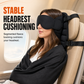 🎄LIMITED-TIME 50% OFF! ⏰Integrated Memory Foam Travel Pillow and 3D Blackout Sleep Eye Mask Set for Travel Neck Support