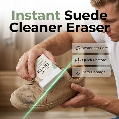 🔥HOT SALE LIMITED OFFER !!!👜Suede Eraser Cleaner – Waterless Shoe & Bag Cleaner, Removes Scuffs & Dirt from Suede, Nubuck & Leather Surfaces 👞