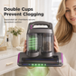 ⏳🔥LIMITED-TIME 63% OFF! ⏰Cordless Mattress Handheld Mite Remover with High Suction Green Light Dust Detection and Dual Cup Design for Bedding and Pet Hair